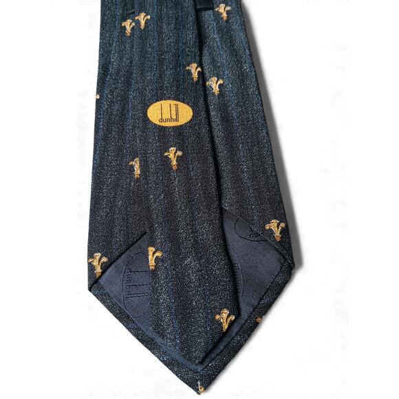 Dunhill Silk Tie Bundle 4 Luxury Designer Neckties 56 Inch Length - Picture 14 of 14